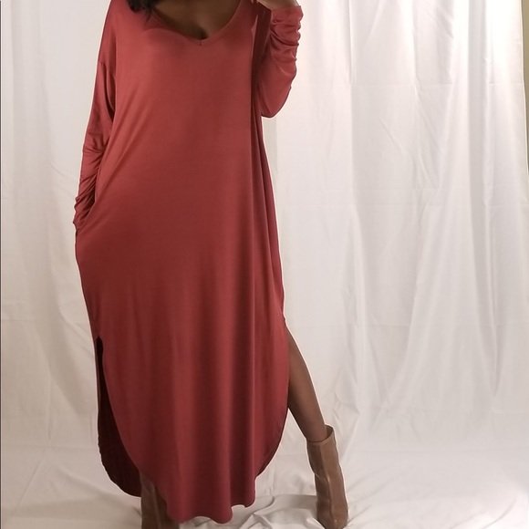 HP🆕Rust Maxi Dress - Picture 2 of 5